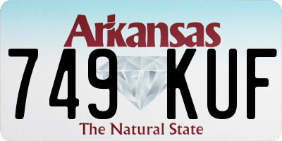 AR license plate 749KUF