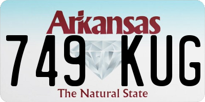 AR license plate 749KUG