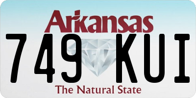 AR license plate 749KUI