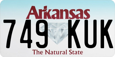 AR license plate 749KUK