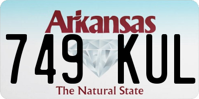 AR license plate 749KUL