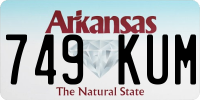 AR license plate 749KUM