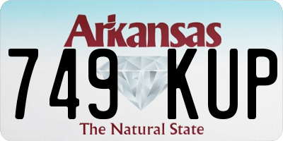 AR license plate 749KUP