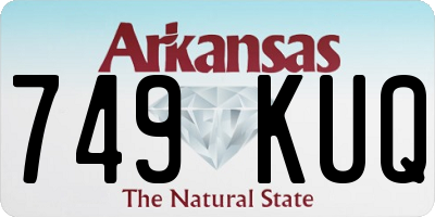 AR license plate 749KUQ