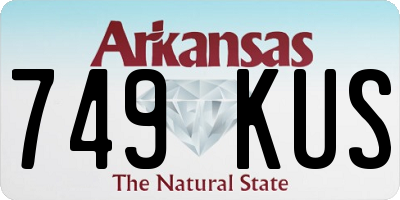 AR license plate 749KUS