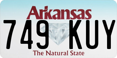 AR license plate 749KUY