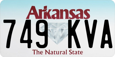AR license plate 749KVA