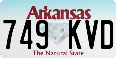 AR license plate 749KVD