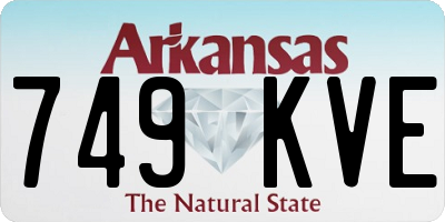 AR license plate 749KVE