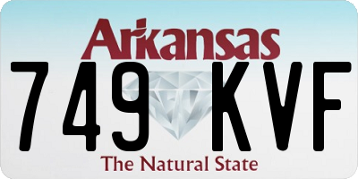 AR license plate 749KVF