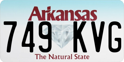 AR license plate 749KVG