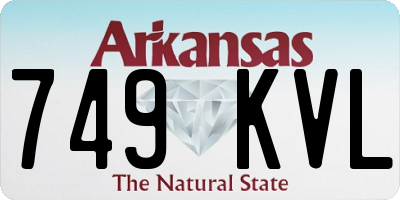 AR license plate 749KVL