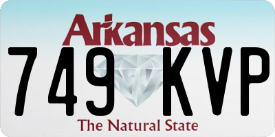 AR license plate 749KVP