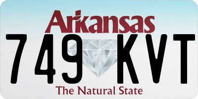 AR license plate 749KVT