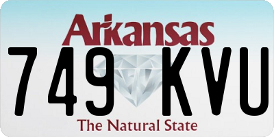 AR license plate 749KVU