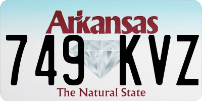 AR license plate 749KVZ