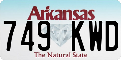 AR license plate 749KWD