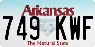 AR license plate 749KWF