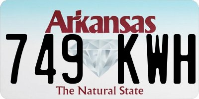 AR license plate 749KWH