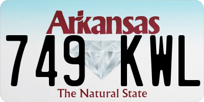 AR license plate 749KWL