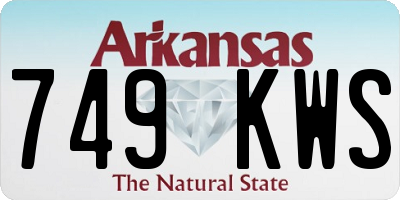 AR license plate 749KWS
