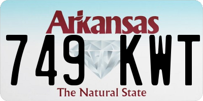 AR license plate 749KWT