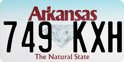 AR license plate 749KXH