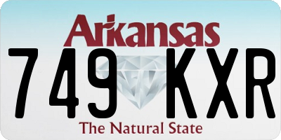 AR license plate 749KXR