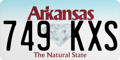 AR license plate 749KXS