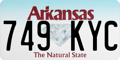 AR license plate 749KYC