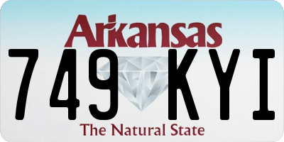 AR license plate 749KYI