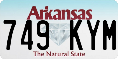 AR license plate 749KYM