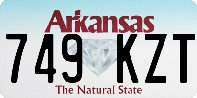AR license plate 749KZT