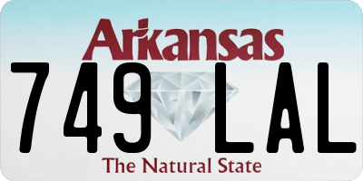 AR license plate 749LAL