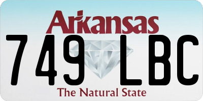 AR license plate 749LBC