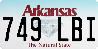AR license plate 749LBI