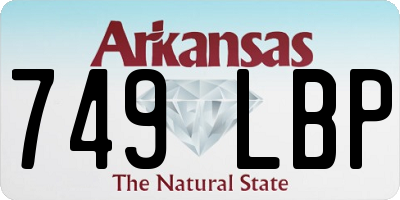AR license plate 749LBP
