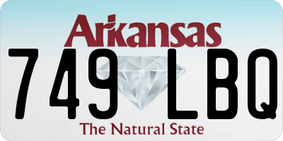 AR license plate 749LBQ