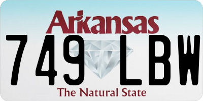 AR license plate 749LBW