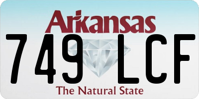 AR license plate 749LCF