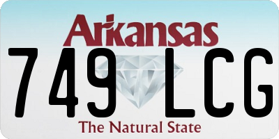 AR license plate 749LCG