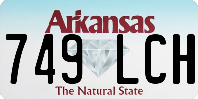 AR license plate 749LCH