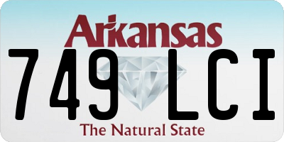 AR license plate 749LCI