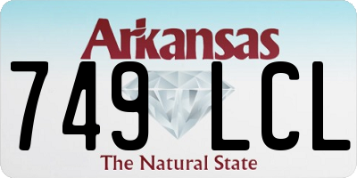 AR license plate 749LCL