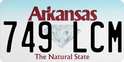 AR license plate 749LCM
