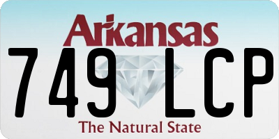 AR license plate 749LCP