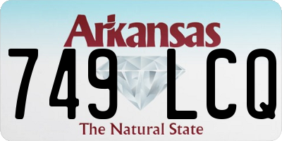 AR license plate 749LCQ