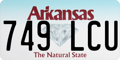 AR license plate 749LCU