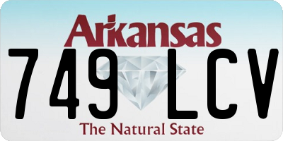 AR license plate 749LCV