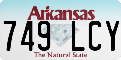 AR license plate 749LCY